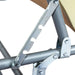 Levede Foldable Lounge Chairs with Canopy Khaki-2052531491203846149