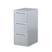 Steelco Vertical Filing Cabinet Three Drawer Silver Gray