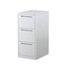 Steelco Vertical Filing Cabinet Three Drawer White Satin