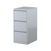 Steelco Mercury Filing Cabinet Three Drawer Silver Grey