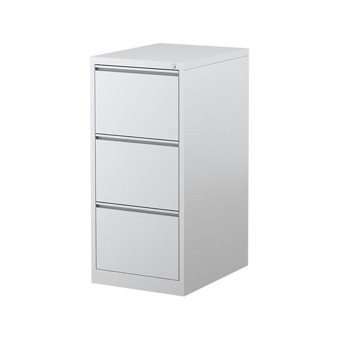 Steelco Mercury Filing Cabinet Three Drawer White Satin