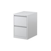 Steelco Mercury Filing Cabinet Two Drawer White Satin