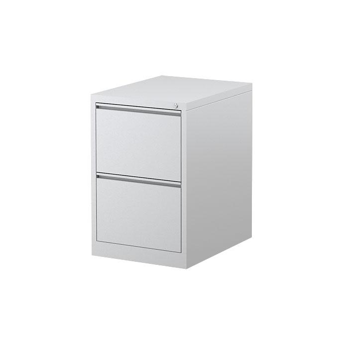 Steelco Mercury Filing Cabinet Two Drawer White Satin