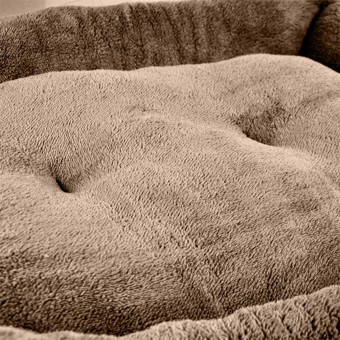 PaWz Pet Bed Mattress Dog Cat Pad Mat Cushion Soft Winter Warm Cream