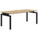 Accent Balance Single Desk Classic Oak Black