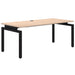 Accent Balance Single Desk Refined Oak Black