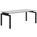 Accent Balance Single Desk Silver Strata Black