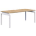 Accent Balance Single Desk Classic Oak White