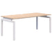 Accent Balance Single Desk Refined Oak White