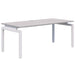 Accent Balance Single Desk Silver Strata White