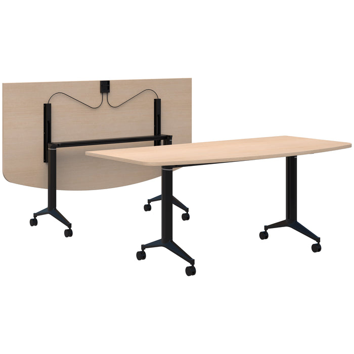 Accent Boost Flip Table - D Shape Top