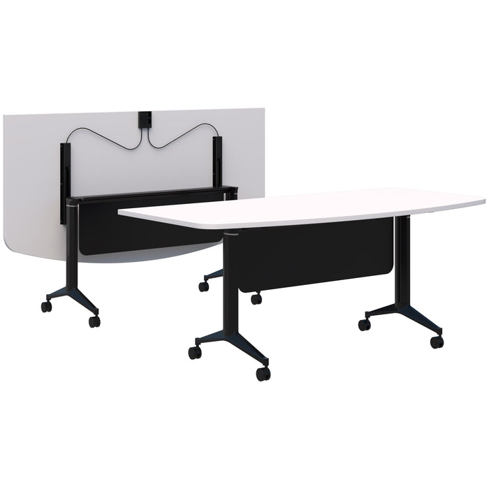 Accent Boost Flip Table - D Shape Top with Modesty