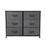 Levede Storage Cabinet Tower Chest of Drawers Dresser Tallboy Drawer Dark Grey