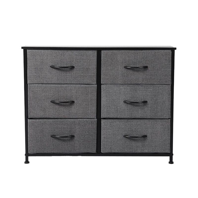 Levede Storage Cabinet Tower Chest of Drawers Dresser Tallboy Drawer Dark Grey