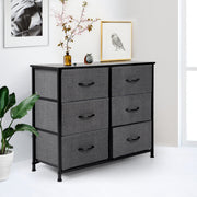 Levede Storage Cabinet Tower Chest of Drawers Dresser Tallboy Drawer Dark Grey