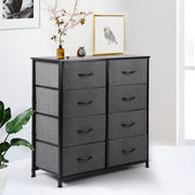 Levede Storage Cabinet Tower Chest of Drawers Dresser Tallboy Drawer Dark Grey