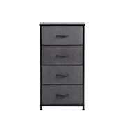 Levede Storage Cabinet Tower Chest of Drawers Dresser Tallboy Drawer Dark Grey