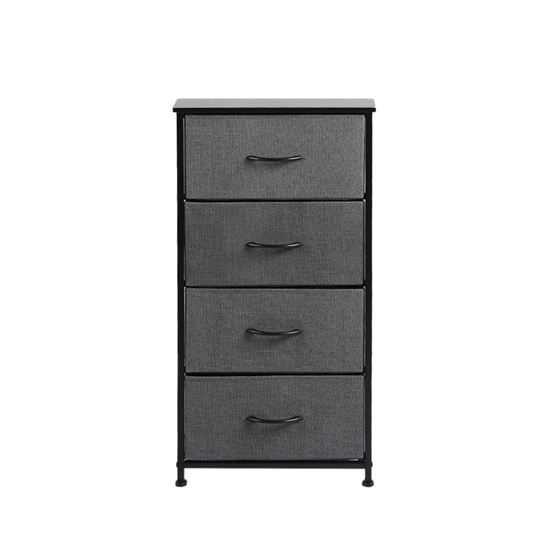 Levede Storage Cabinet Tower Chest of Drawers Dresser Tallboy Drawer Dark Grey