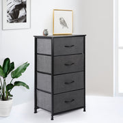 Levede Storage Cabinet Tower Chest of Drawers Dresser Tallboy Drawer Dark Grey