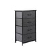 Levede Storage Cabinet Tower Chest of Drawers Dresser Tallboy 4 Drawer Dark Grey