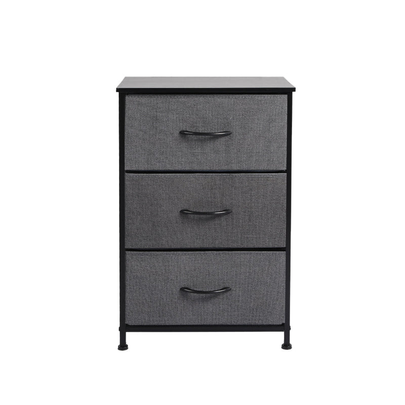 Levede Storage Cabinet Tower Chest of Drawers Dresser Tallboy Drawer Dark Grey