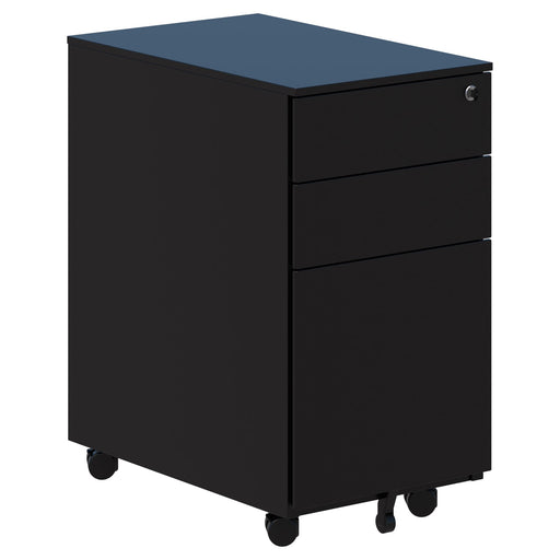 Spectrum Mobile Caddy  Pedestal And Tambour Cupboard In One