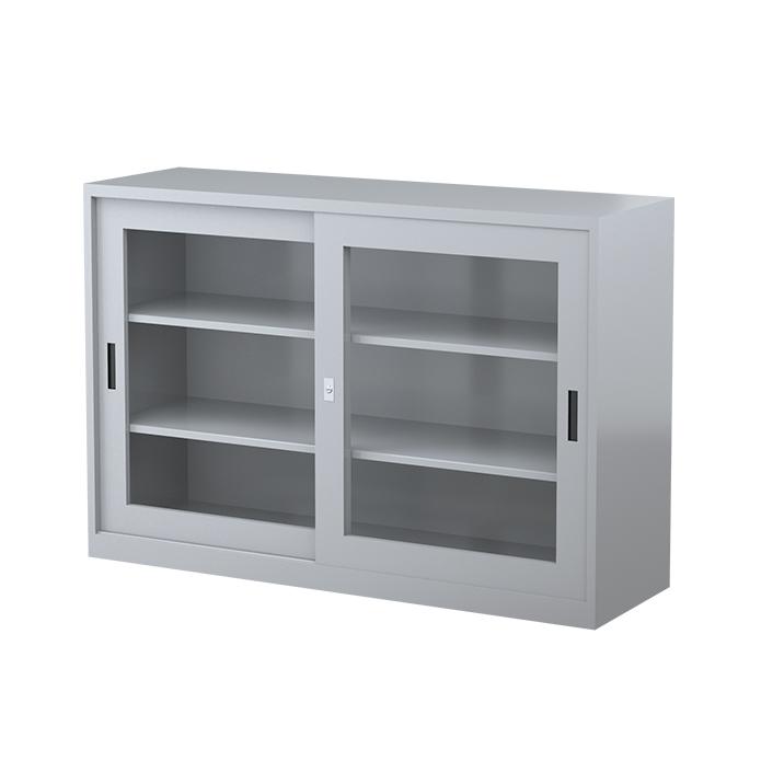  Two Shelves Sliding Door Cabinet