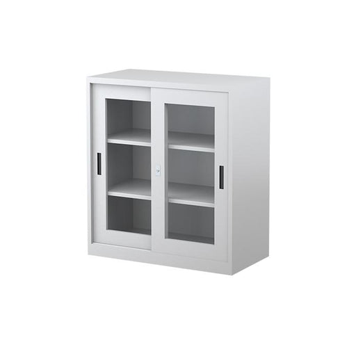  Two Shelves Sliding Door Cabinet