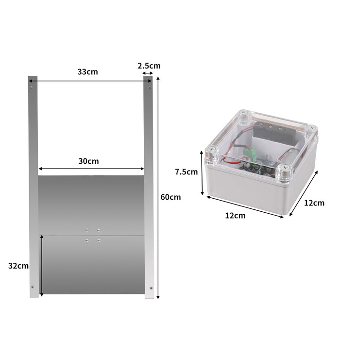 Traderight Traderight Automatic Chicken Coop Door Opener Cage Closer Timer and Light Sensor