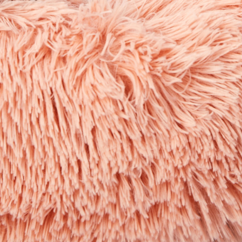 PaWz Pet Bed Cat Dog Donut Nest Calming Kennel Cave Deep Sleeping Pink