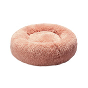 PaWz Pet Bed Cat Dog Donut Nest Calming Kennel Cave Deep Sleeping Pink Pink