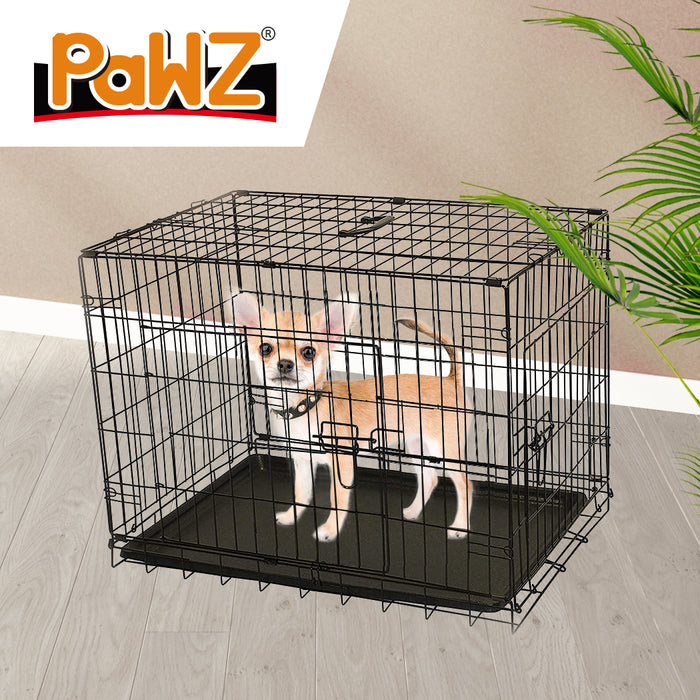 PaWz Pet Dog Cage Crate Kennel Portable Collapsible Puppy Metal Playpen