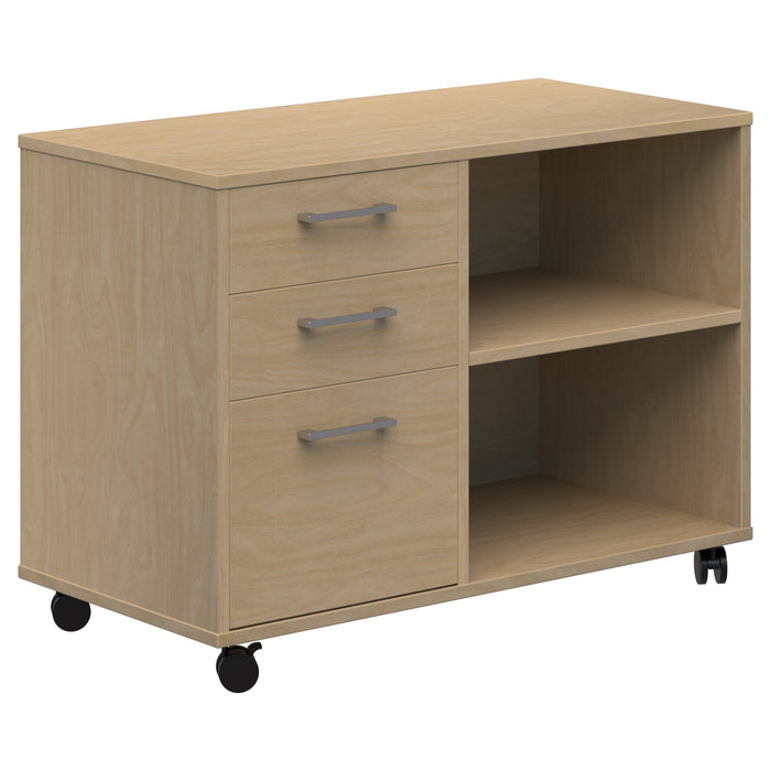 Accent Mascot Mobile Caddy (Drawers & Open Shelving)