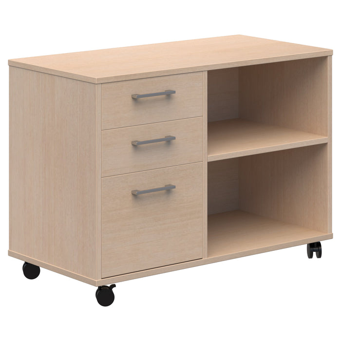 Accent Mascot Mobile Caddy (Drawers & Open Shelving)