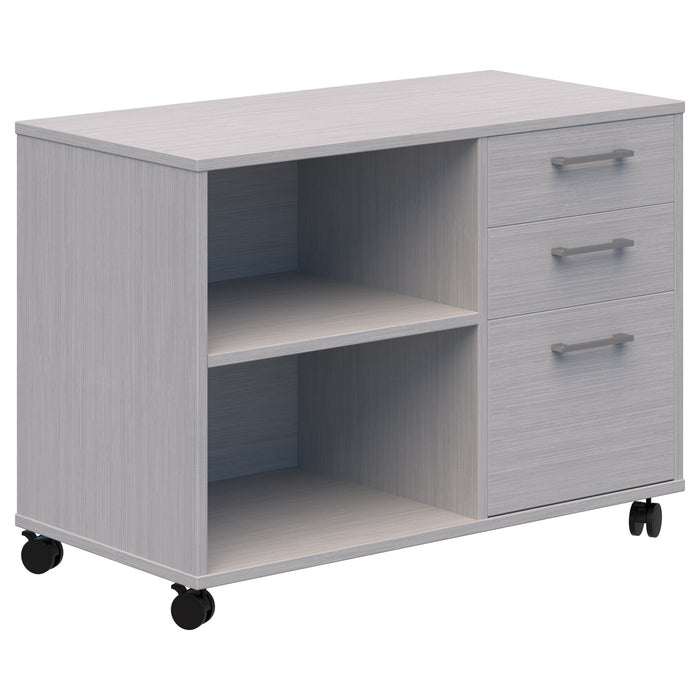 Accent Mascot Mobile Caddy (Drawers & Open Shelving)