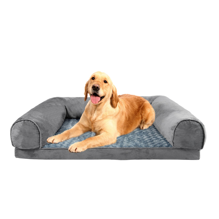 PaWz Pet Bed Sofa Dog Beds Bedding Soft Warm Mat Plush Mattress Cushion Pillow