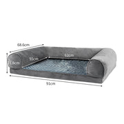 PaWz Pet Bed Sofa Dog Beds Bedding Soft Warm Mat Plush Mattress Cushion Pillow