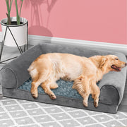 PaWz Pet Bed Sofa Dog Beds Bedding Soft Warm Mat Plush Mattress Cushion Pillow