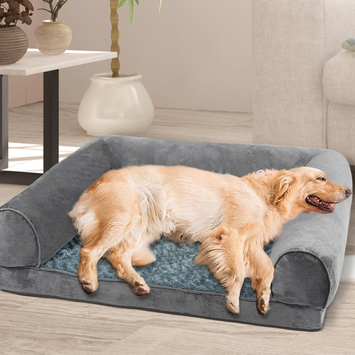 PaWz Pet Bed Sofa Dog Beds Bedding Soft Warm Mat Plush Mattress Cushion Pillow