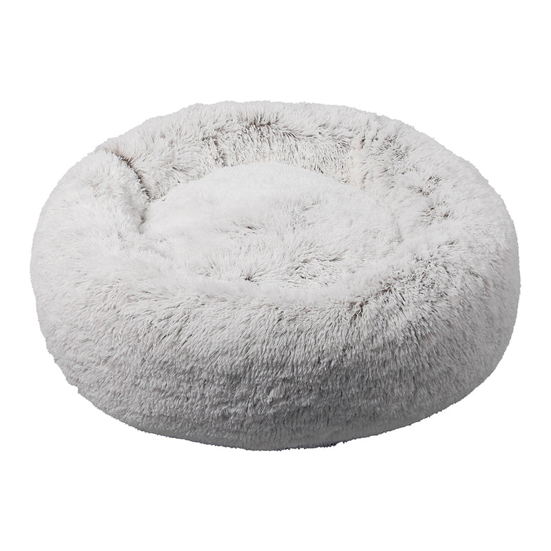 PaWz Pet Bed Cat Dog Donut Nest Calming Mat Soft Plush Kennel