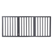 Wooden Pet Gate Dog Fence Retractable Barrier Portable Door 3 Panel