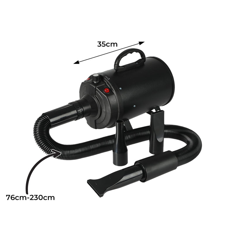 PaWz Dog Cat Pet Hair Dryer Grooming Blow Speed Hairdryer Blower Heater Blaster 2800W