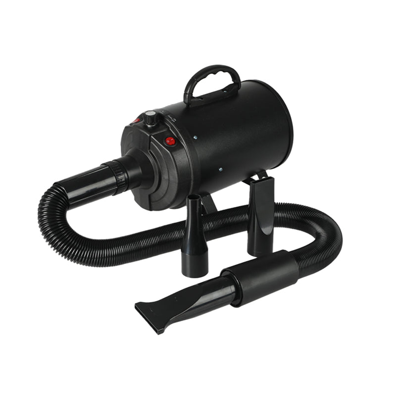 PaWz Dog Cat Pet Hair Dryer Grooming Blow Speed Hairdryer Blower Heater Blaster 2800W Black