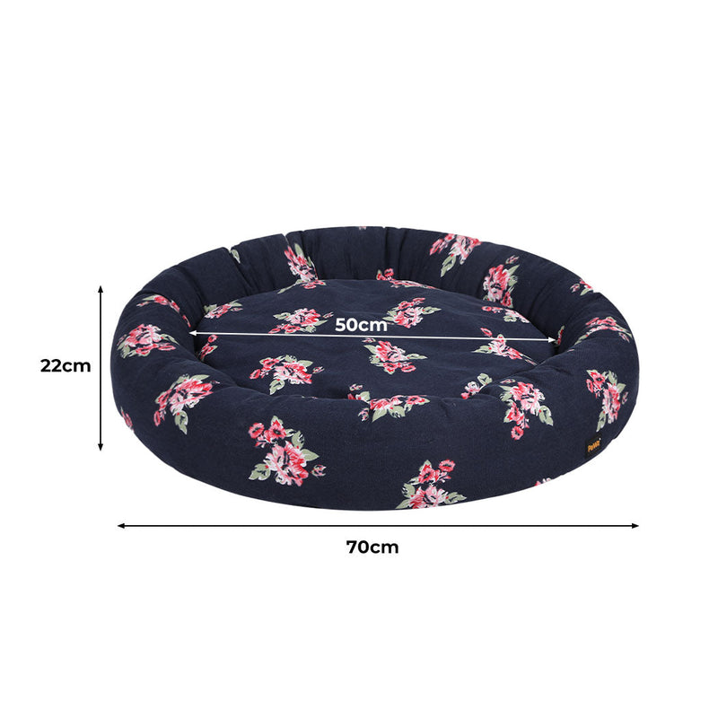 PaWz Dog Calming Bed Pet Cat Washable Portable Round Kennel Summer Outdoor