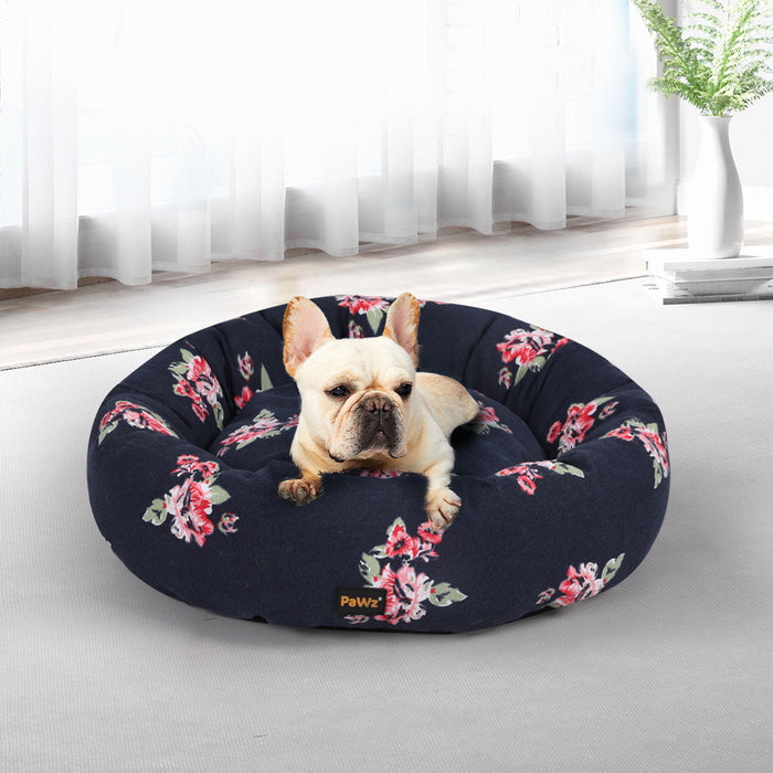PaWz Dog Calming Bed Pet Cat Washable Portable Round Kennel Summer Outdoor