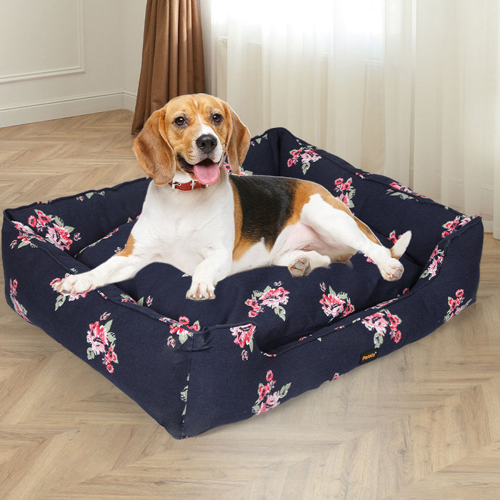 PaWz Dog Calming Bed Pet Cat Washable Removable Cover Double-Sided Cushion