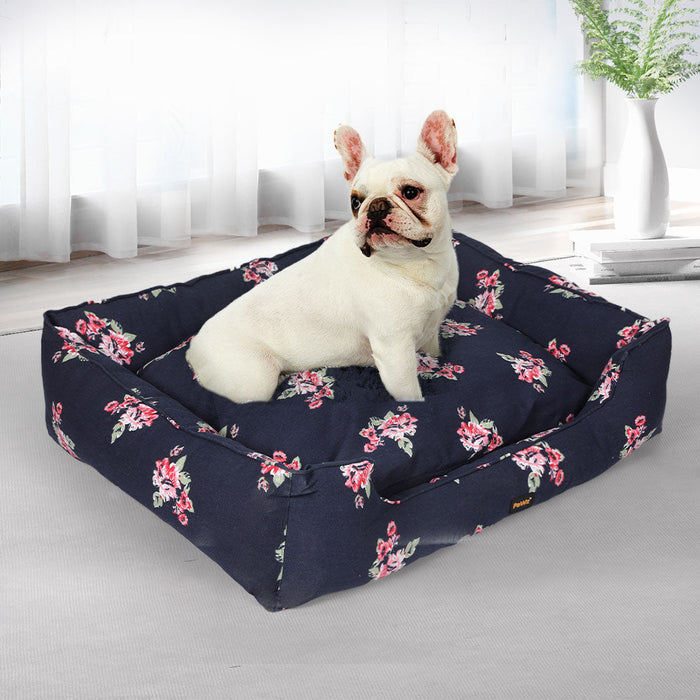 PaWz Dog Calming Bed Pet Cat Washable Removable Cover Double-Sided Cushion