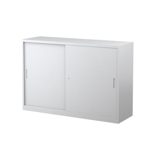 Two Shelves Sliding Door Cabinet