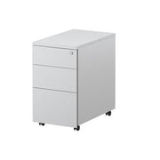 Steelco - Line Range Mobile Pedestal White Satin 615H x 300W x 500D