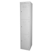Steelco Steel Lockers 3 Door - 380mm Wide